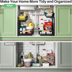 2 Tier Under Sink Storage & Organisation (Pack of 2)
