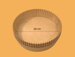 Disposable Round Air Fryer Liner Paper Waterproof Non-Stick and Oil Absorption for Baking Cake Household Use